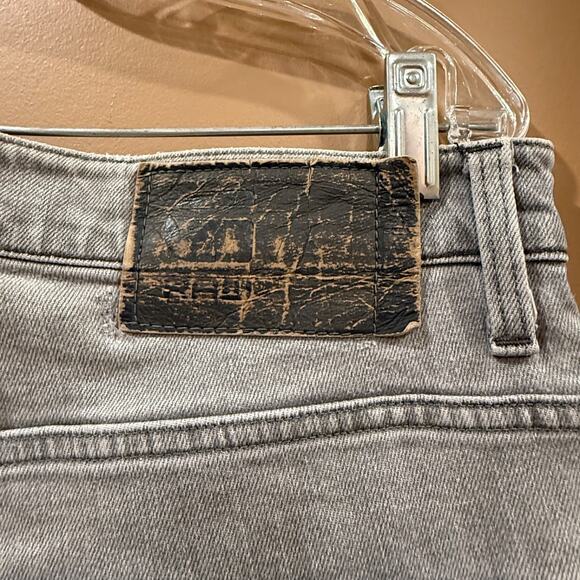 G Star Raw Jeans Mens Stean Tapered Leg Gray JNCO Style Stretch Size 32 x 31 - Picture 7 of 13